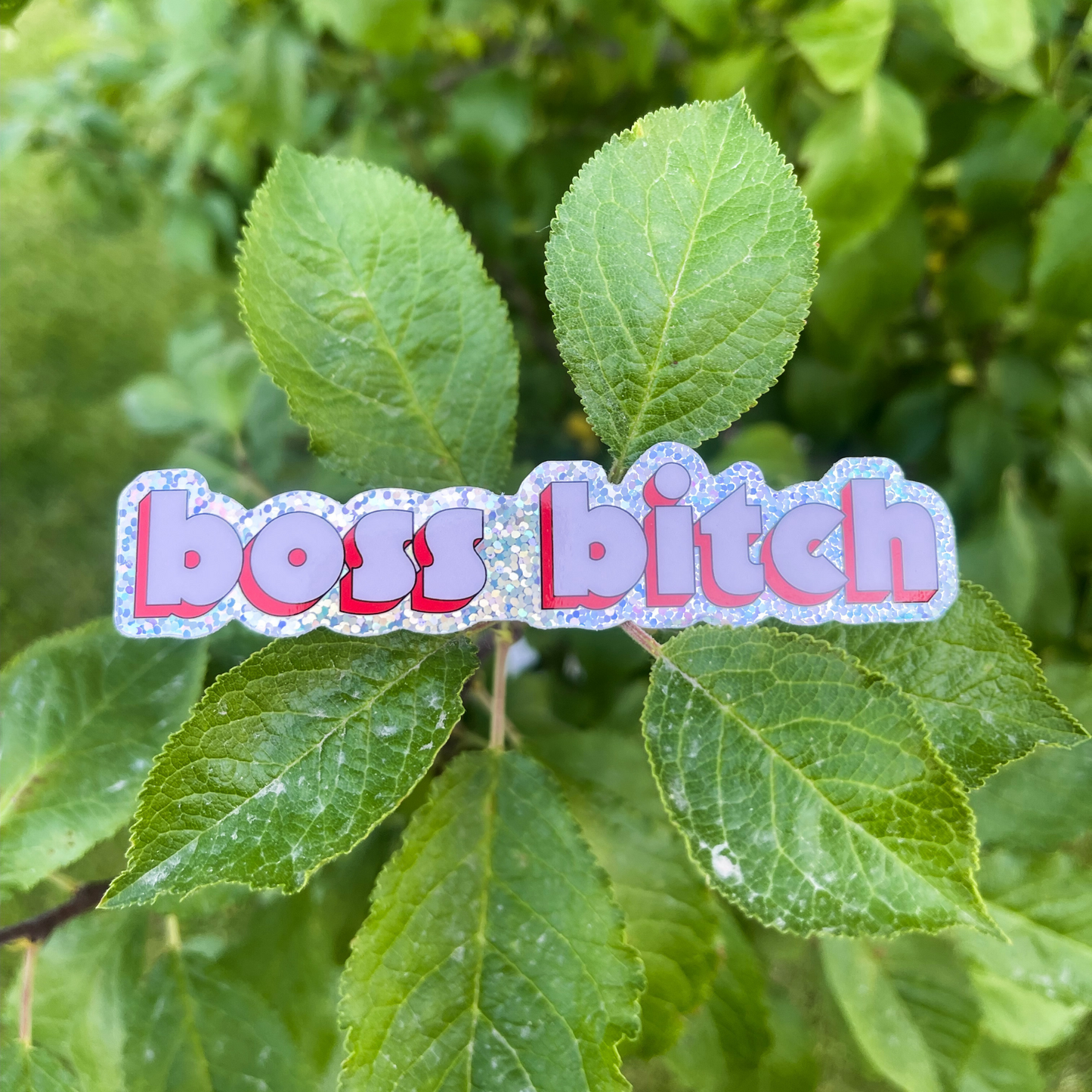 Boss Bitch Glitter Sticker