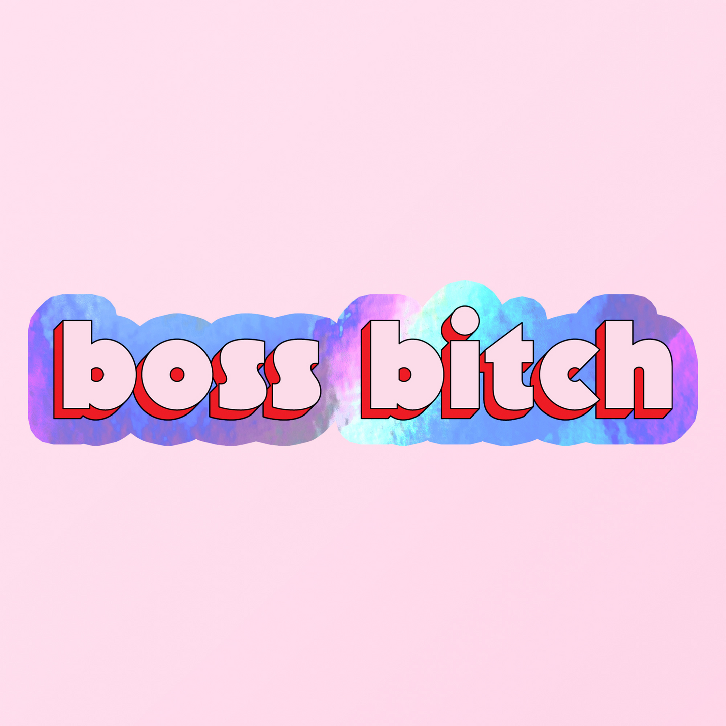 Boss Bitch Glitter Sticker