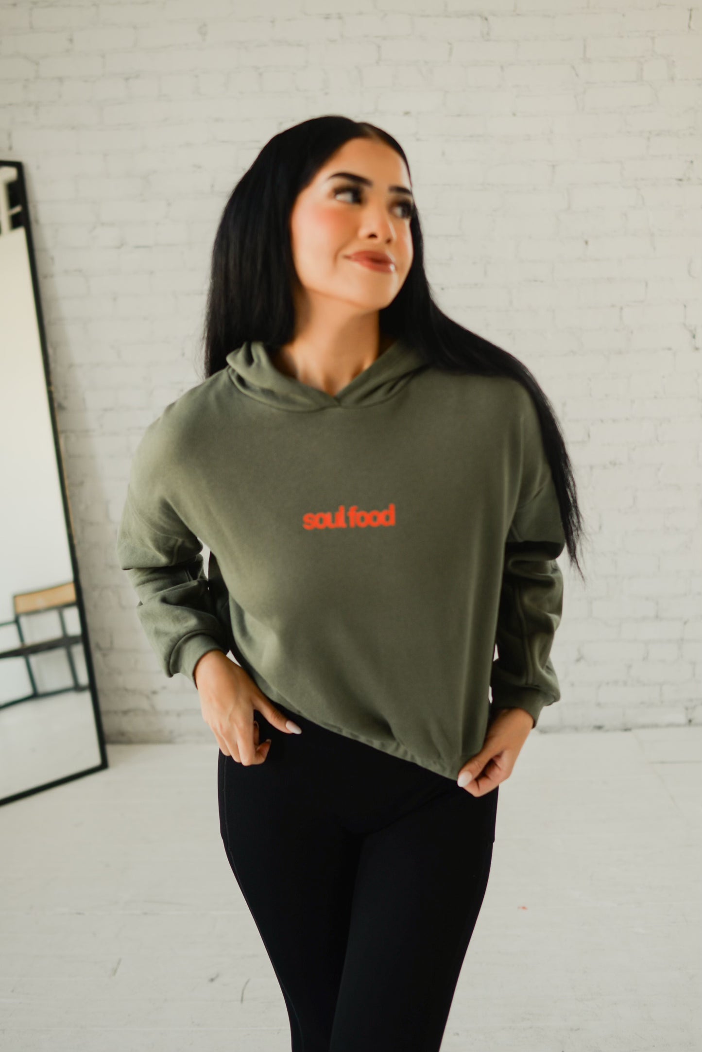 Nourish Your Soul Cropped Hoodie